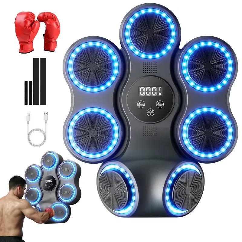 New Arrival Smart Music Boxing Upgraded Tuba Home Gym Boxing Target BT Electronic Music Boxing Machine