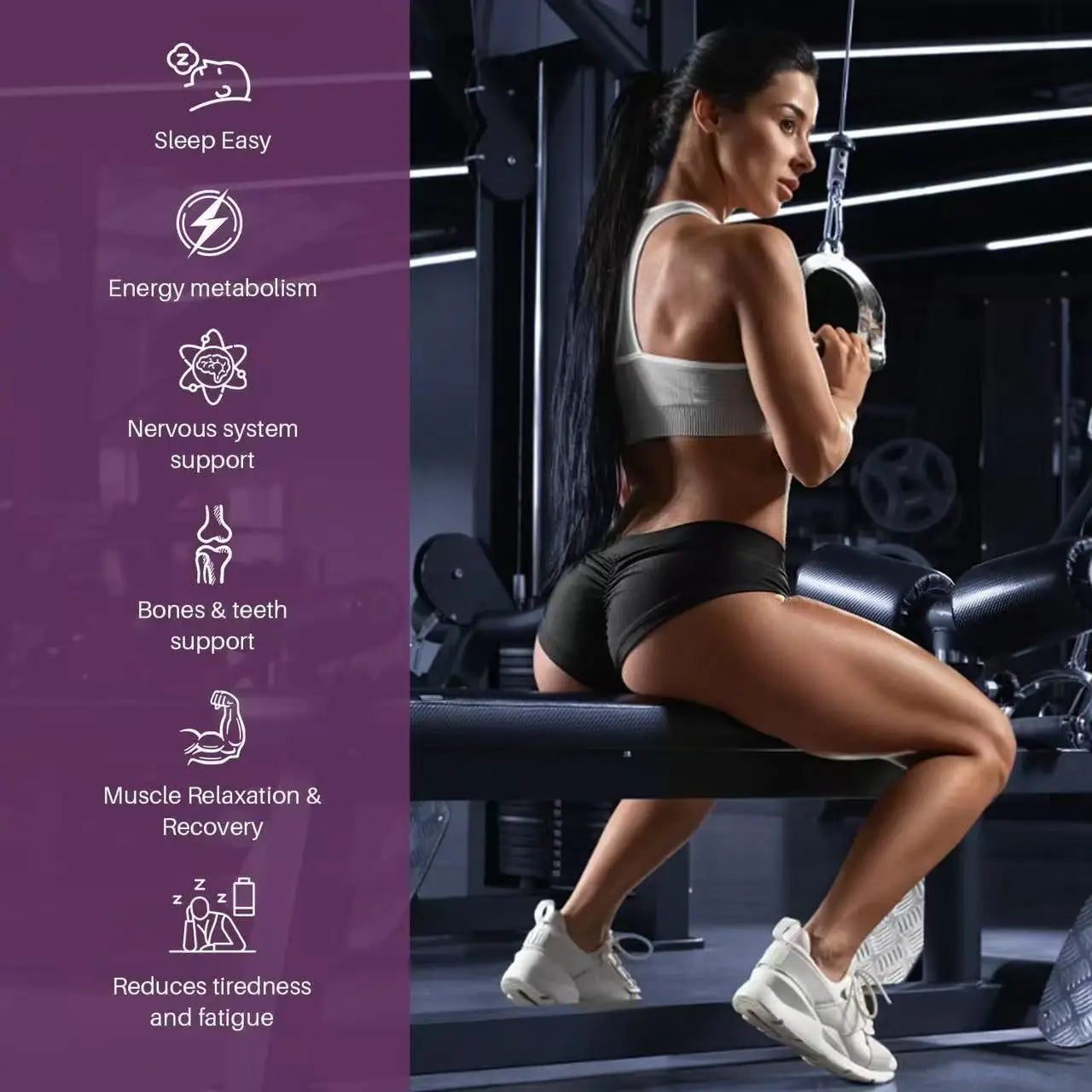 12-in-1 Complex Vitamins Minerals 700mg Magnesium Capsules Enhanced Synergistic Absorption Muscle Relaxation Magnesium Capsules