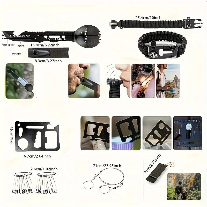 Outdoor Multifunctional Life Saving Medical Kit Professional Emergency Lifesaving Gear Tools Camping Hiking First Aid Kit