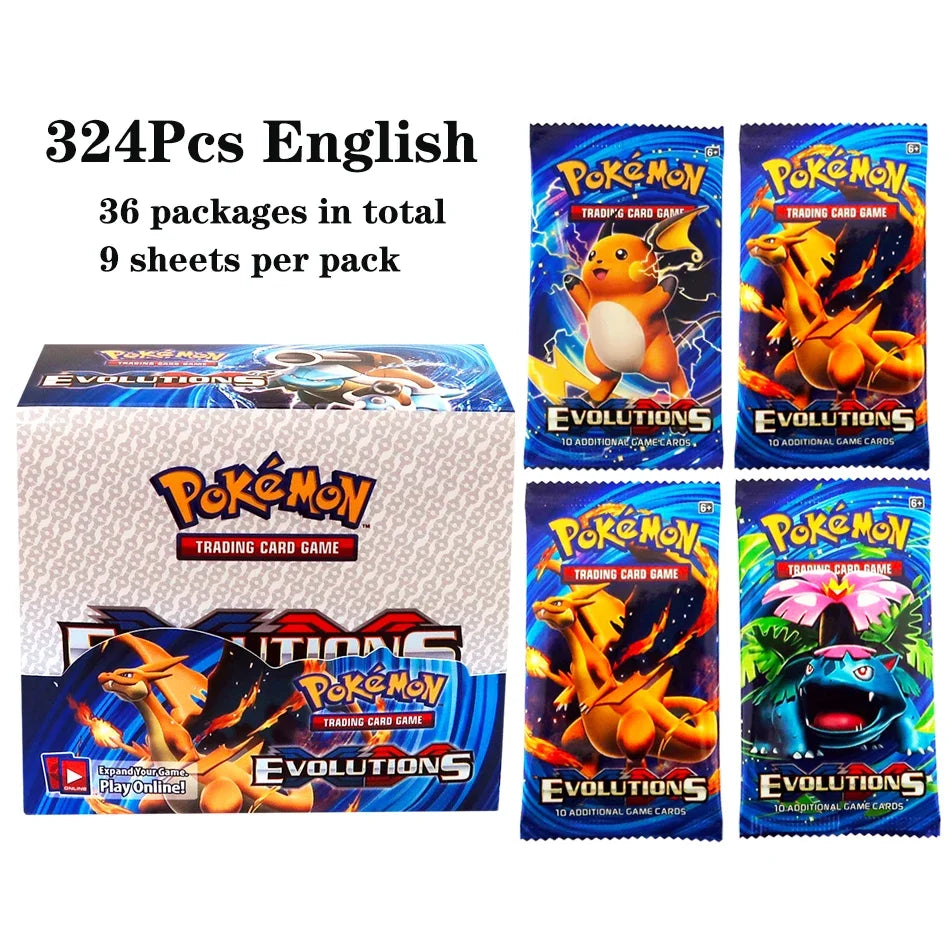 324pcs Pokemon TCG: Sword & Shield-Fusion Strike Booster Display Box (36 Packs) Board Game Card DESTINED RIVALS Stellar Crown