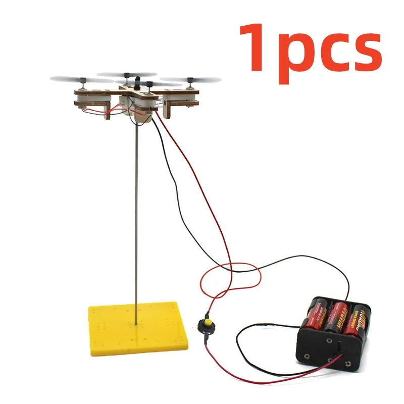 Funny DIY Drone Model Kids Science Toy Technology Physics Teaching Aids Helicopter Game Learning Educational Toys for Children
