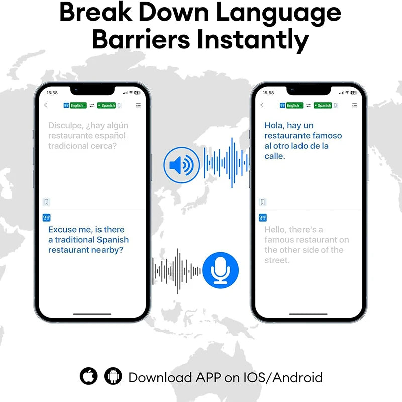 PAXA OpenAirUltra AI Translation Real Time 3-in-1 Translator Earbuds 145 Languages & Accents Bluetooth 5.4 Translating Earphones