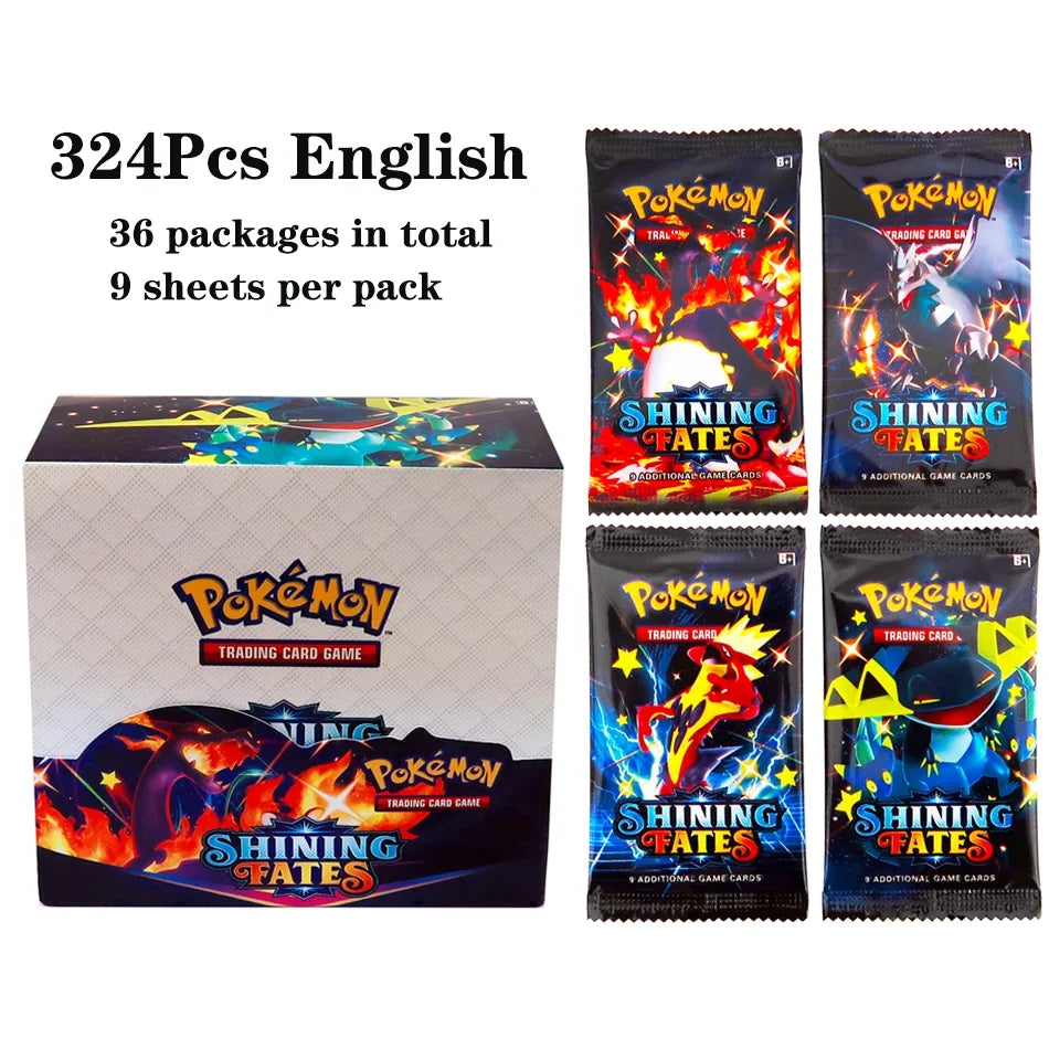324pcs Pokemon TCG: Sword & Shield-Fusion Strike Booster Display Box (36 Packs) Board Game Card DESTINED RIVALS Stellar Crown