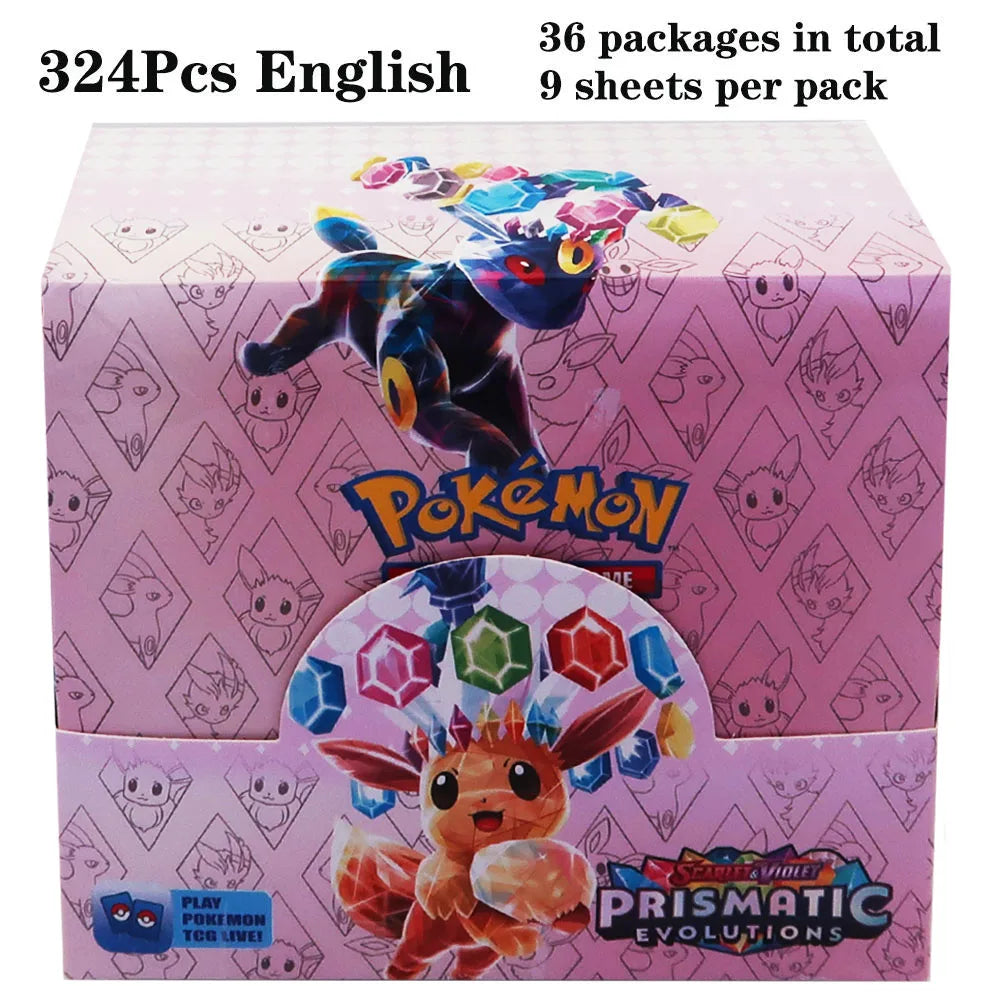 324pcs Pokemon TCG: Sword & Shield-Fusion Strike Booster Display Box (36 Packs) Board Game Card DESTINED RIVALS Stellar Crown