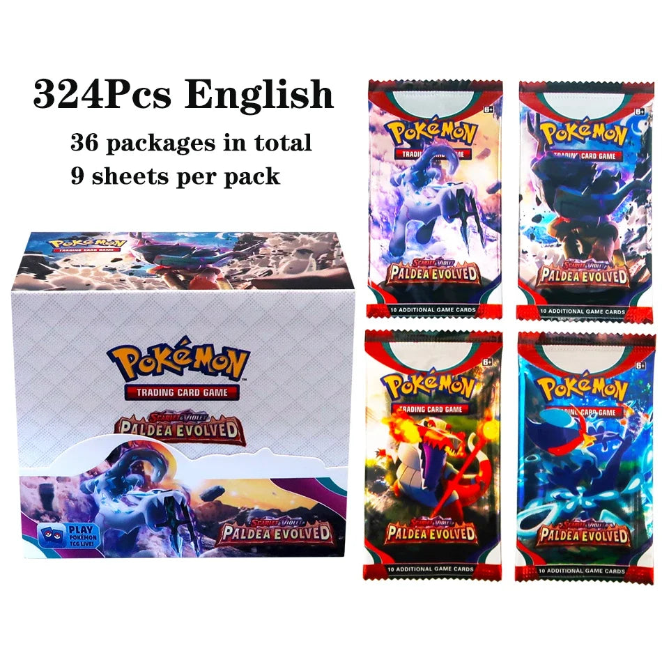 324pcs Pokemon TCG: Sword & Shield-Fusion Strike Booster Display Box (36 Packs) Board Game Card DESTINED RIVALS Stellar Crown