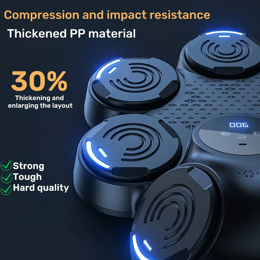 9 Speeds Music Boxing Machine Smart Bluetooth Wall Mounted Music Boxing Trainer Home Electronic Boxing Target Punching Equipment