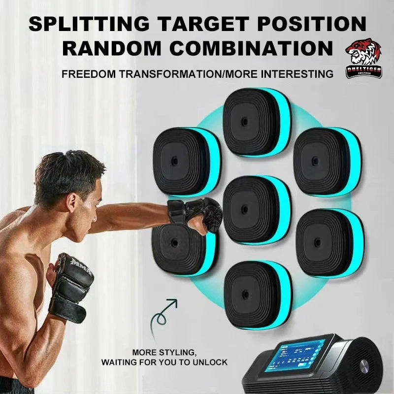 New Split Music Boxing Machine Smart Bluetooth Wall Mounted Touch Screen Music Boxing Trainer Gym Home Electronic Boxing Target